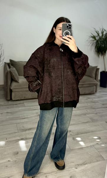 Кофта спорт S.Style (one size) 634-1 brown (зима)