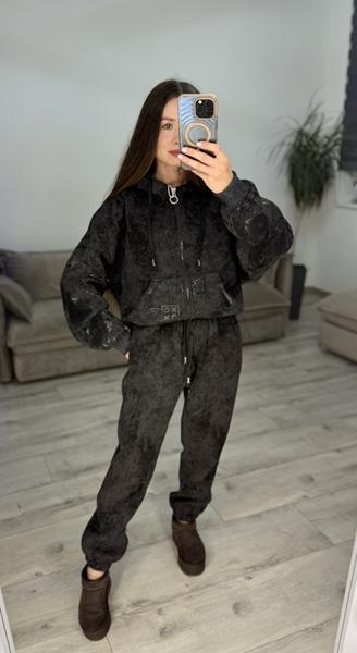 Костюм спорт S.Style (42-48) 638-1 black (зима)