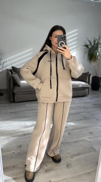 Костюм спорт S.Style (42-48) 640 beige (зима)