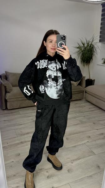 Костюм спорт S.Style (42-48) 641-1 black (зима)