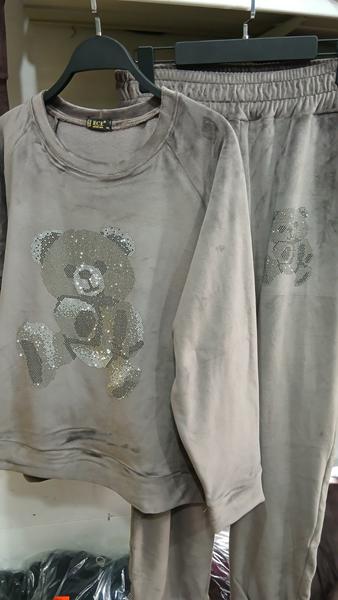 Костюм спорт ECE (4XL-6XL) EC48 beige (зима)