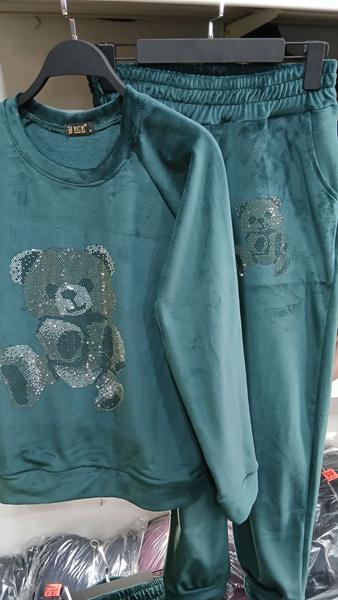 Костюм спорт ECE (4XL-6XL) EC54 green (зима)