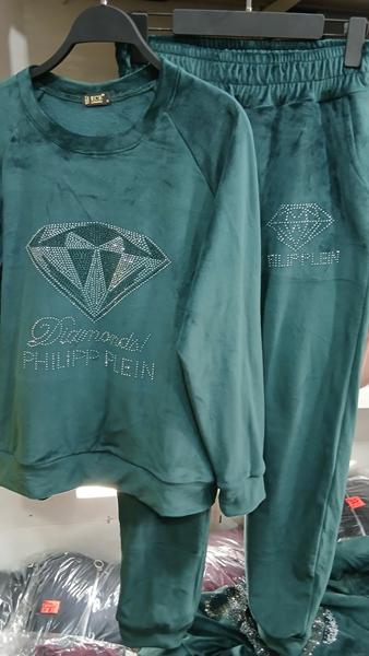 Костюм спорт ECE (4XL-6XL) EC55 green (зима)