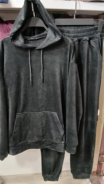 Костюм спорт ECE (XL-3XL) EC58 black (зима)