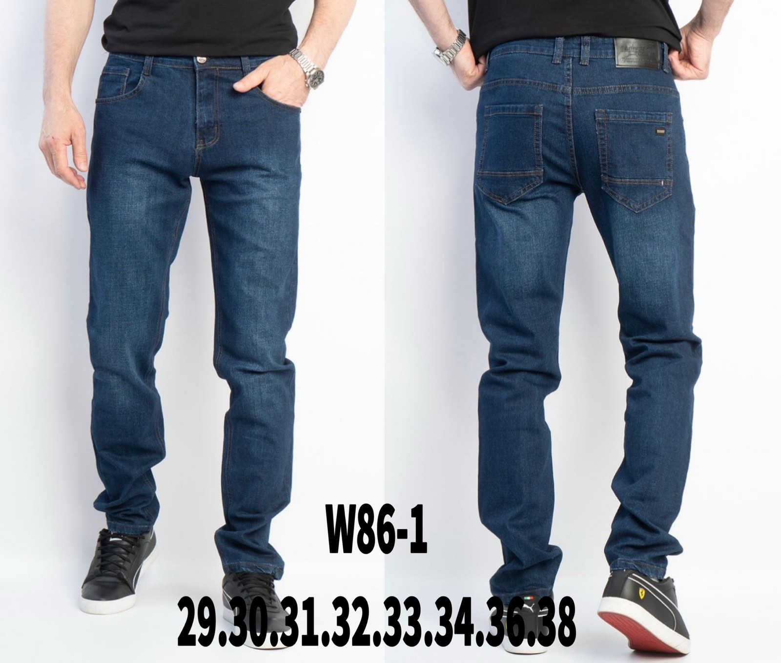 Джинсы God Baron (29-38) W86-1 blue (деми)