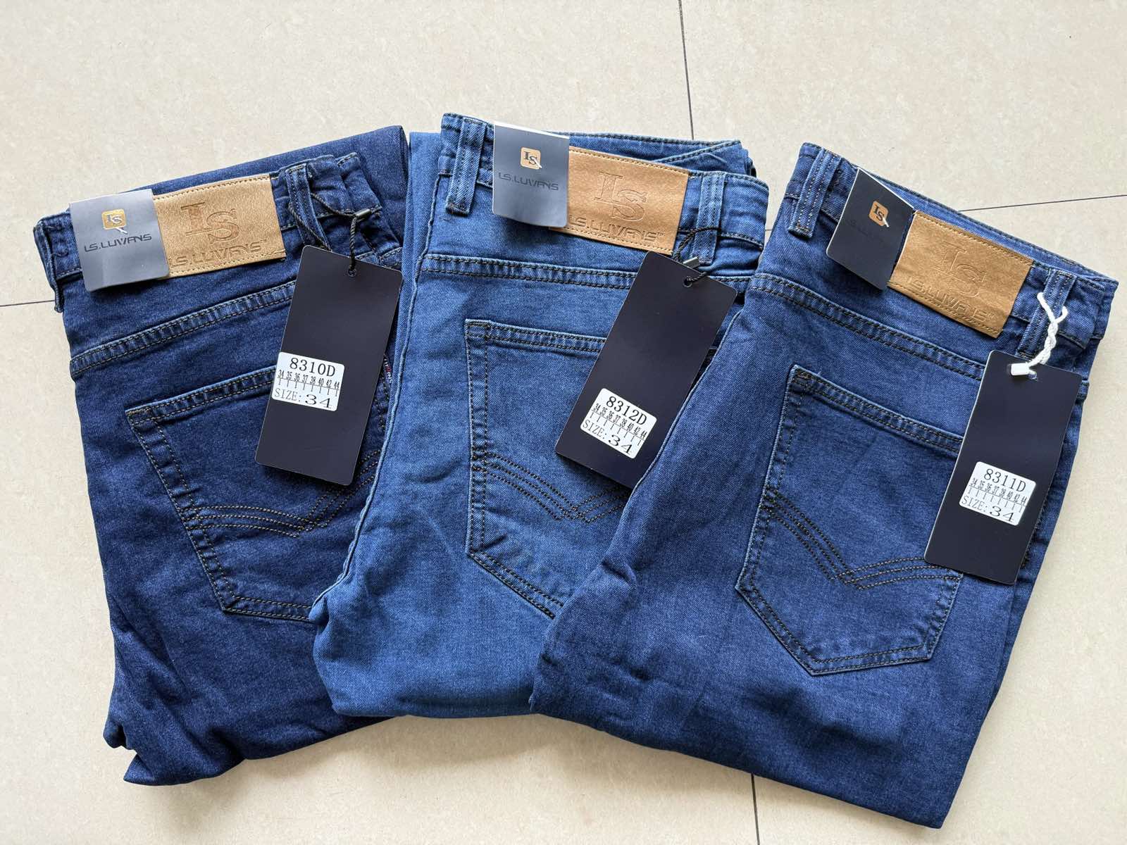 Джинсы God Baron (34-44) 8311D blue (деми)