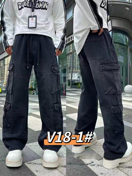 Джинсы Baron Jeans (M-3XL) V18-1 black (деми)