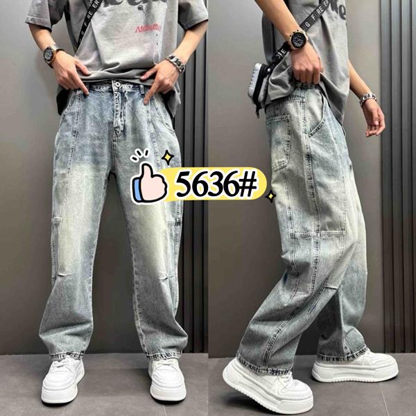 Джинсы Baron Jeans (M-3XL) 5636 l.blue (деми)