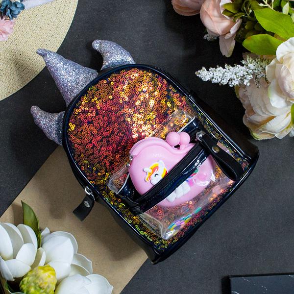 Рюкзак Luna-bag (20*19*10) 8629 black (деми)