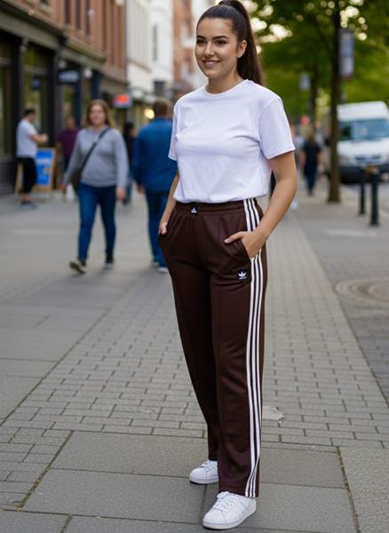 Штаны спорт Newe (M-XL) NW829 brown (деми)