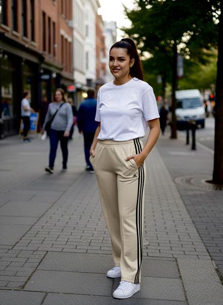 Штаны спорт Newe (M-XL) NW830 beige (деми)