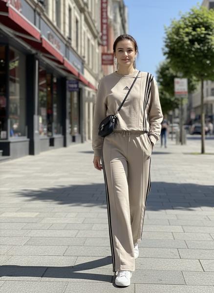 Штаны спорт Newe (M-XL) NW844 beige (деми)