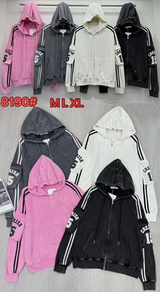 Кофта спорт Saint Wish (M-XL) 8190 pink (деми)