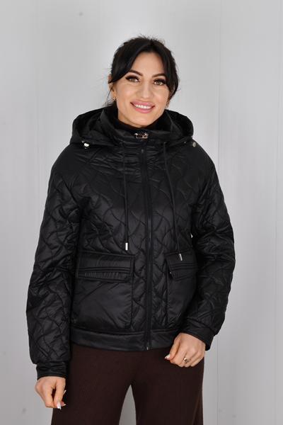 Куртка Style Nadezhda (M-2XL) 6117 black (деми)