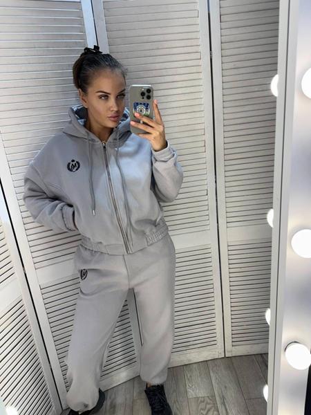 Костюм спорт Style Nadezhda (M-XL) 80990 l.grey (зима)