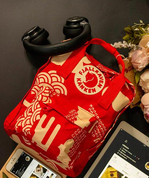 Рюкзак Luna-bag (27*21*10) 23610-7L red-beige (деми)