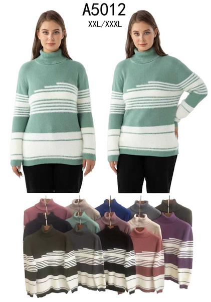 Свитер Anne-Kiss me (2XL-3XL) A5012 mix (зима)