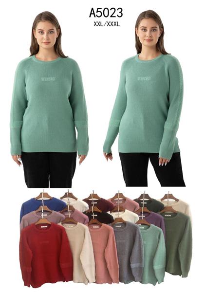 Свитер Anne-Kiss me (2XL-3XL) A5023 mix (зима)