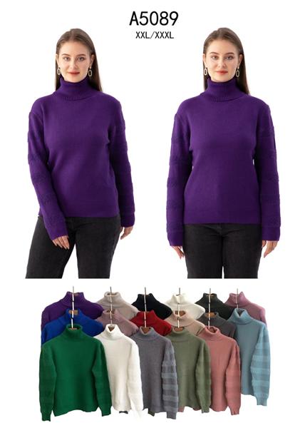 Свитер Anne-Kiss me (2XL-3XL) A5089 mix (зима)