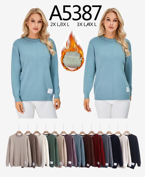 Свитер Anne-Kiss me (2XL-4XL) A5387 mix (зима)