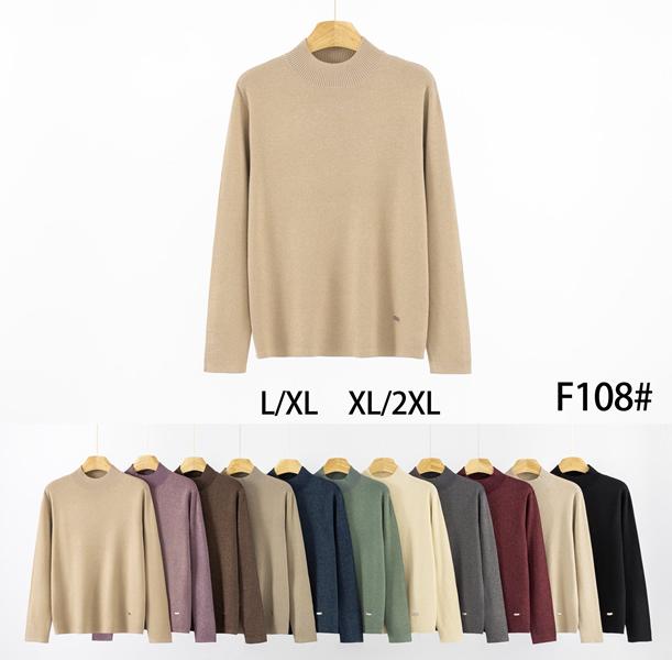 Свитер Anne-Kiss me (L-2XL) F108 mix (деми)