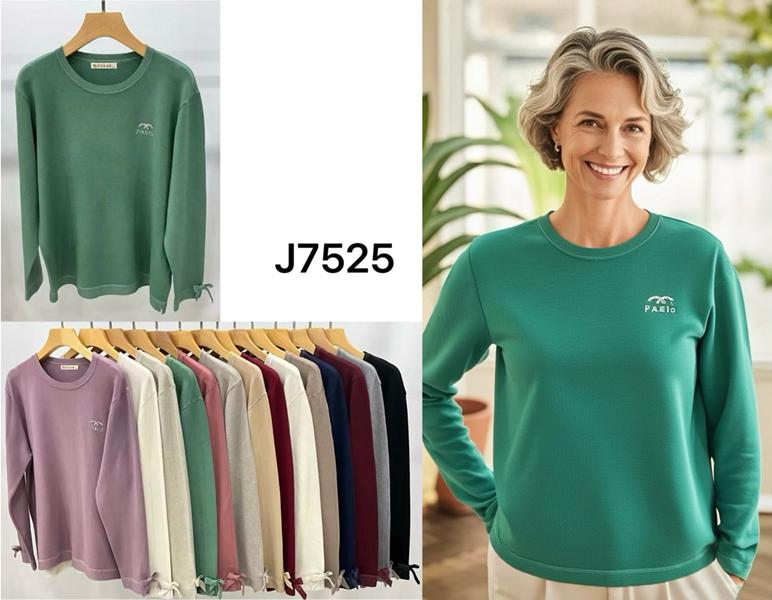 Свитер Anne-Kiss me (L-2XL) J7525 mix (зима)