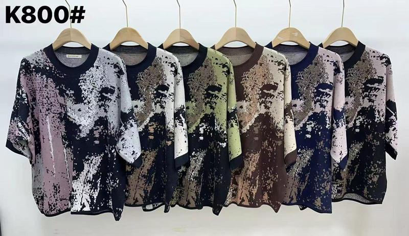 Свитер Anne-Kiss me (XL-3XL) K800 mix (деми)