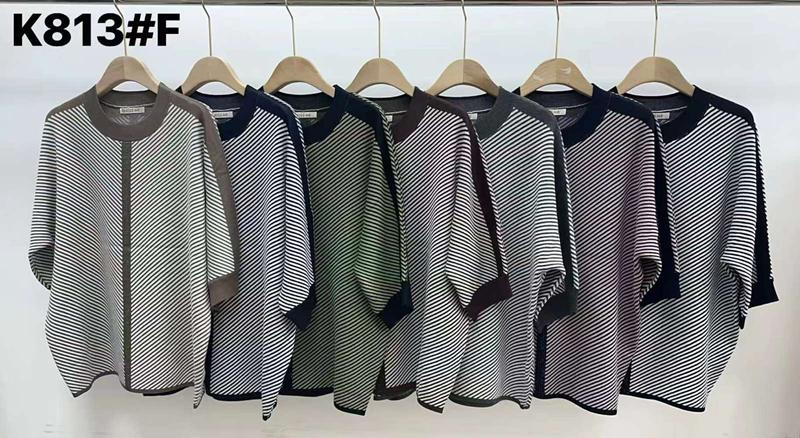 Свитер Anne-Kiss me (XL-3XL) K813 mix (деми)