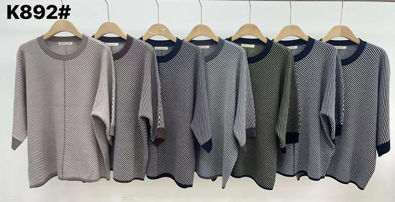 Свитер Anne-Kiss me (XL-3XL) K892 mix (деми)