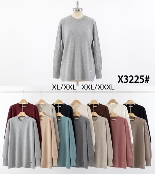 Свитер Anne-Kiss me (XL-3XL) X3225 mix (деми)