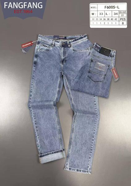 Джинсы God Baron (32-42) F6005-L blue (деми)