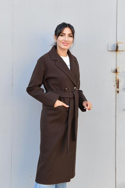 Пальто Style Nadezhda (42-50) 602 brown (деми)