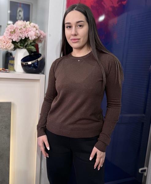 Свитер Style Nadezhda (one size) 8312 brown (деми)