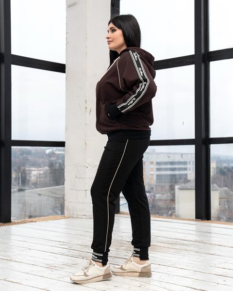 Костюм спорт AZNA (XL-4XL) Д108 brown (деми)