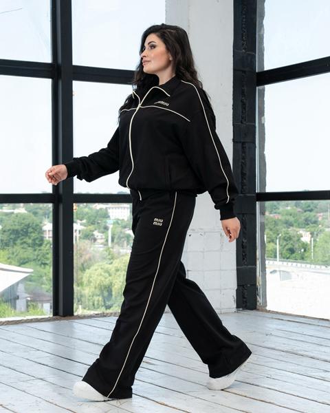 Костюм спорт AZNA (XL-4XL) Д150 black (деми)