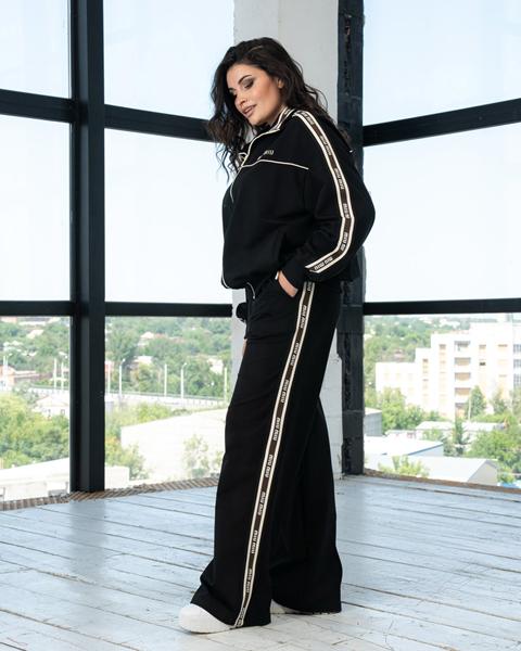 Костюм спорт AZNA (XL-4XL) Д147 black (деми)