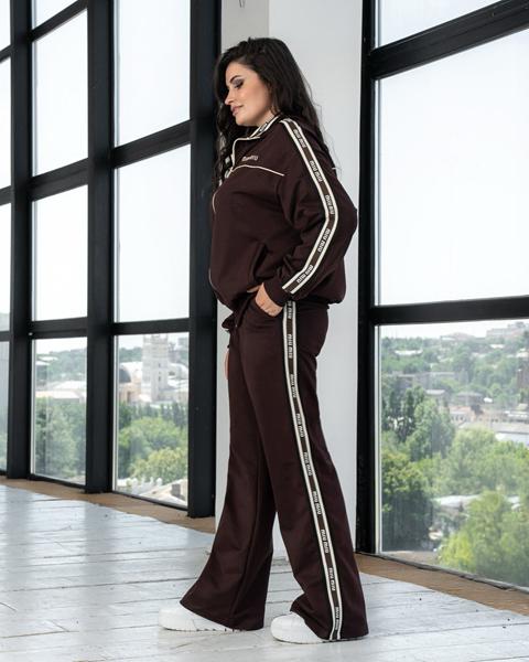 Костюм спорт AZNA (XL-4XL) Д147 brown (деми)