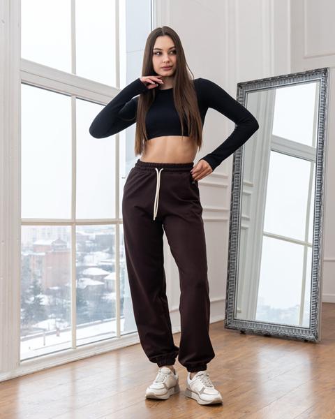 Штаны спорт AZNA (S-XL) Б88 brown (деми)