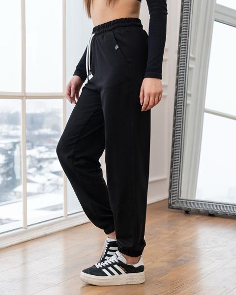 Штаны спорт AZNA (S-XL) Б88 black (деми)