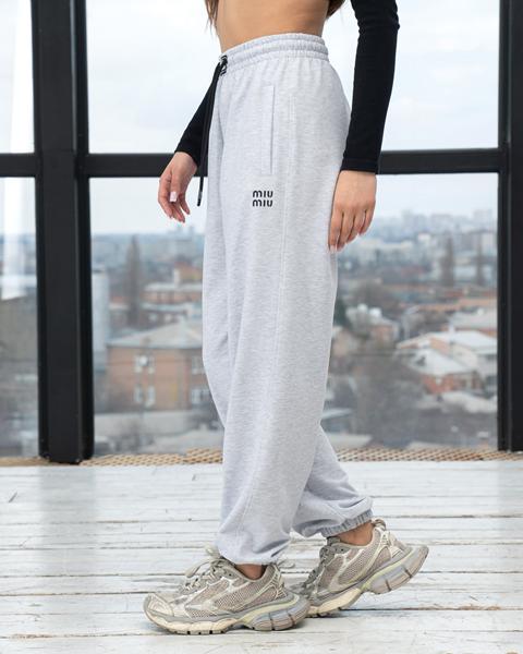 Штаны спорт AZNA (S-XL) Б28 l.grey (деми)