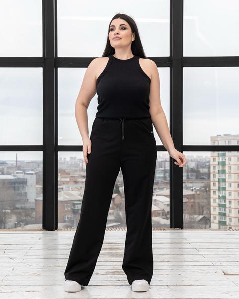 Штаны спорт AZNA (XL-4XL) Б56 black (деми)