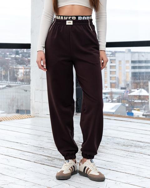 Штаны спорт AZNA (S-XL) Б03 brown (деми)