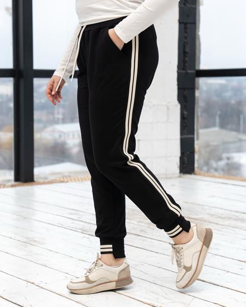 Штаны спорт AZNA (XL-4XL) Б76 black (деми)