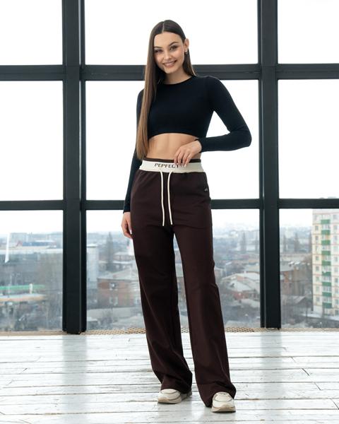 Штаны спорт AZNA (S-XL) Б50 brown (деми)