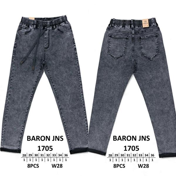 Джинсы Baron Jeans (29-38) 1705 grey (деми)