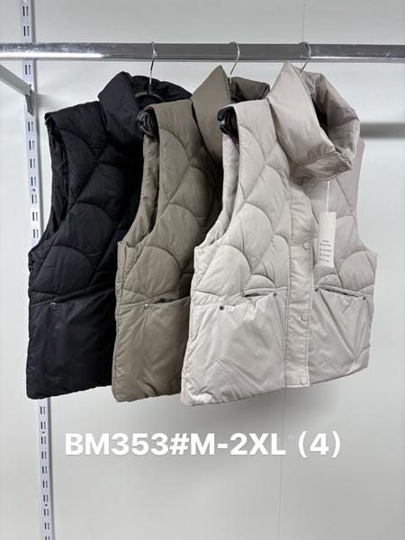 Жилетка Jacket (M-2XL) BM353 black (деми)