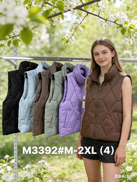 Жилетка Jacket (M-2XL) M3392 brown (деми)