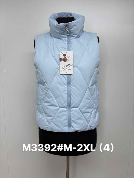 Жилетка Jacket (M-2XL) M3392 l.blue (деми)