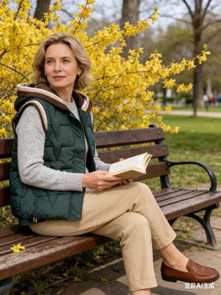 Жилетка Jacket (XL-3XL) MF306 green (деми)