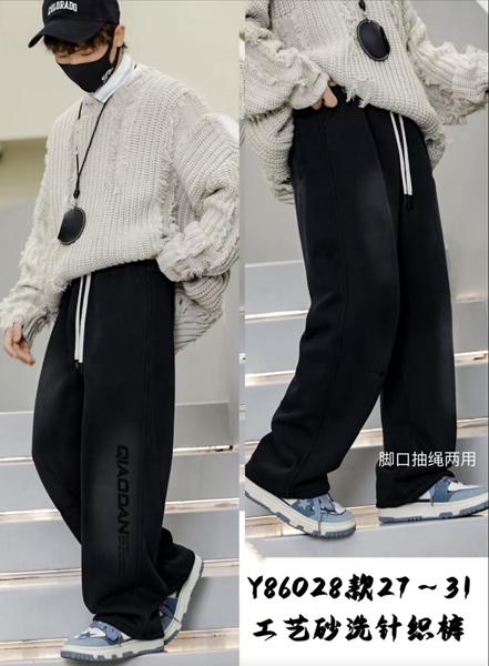 Штаны спорт Major (27-31) Y86028 black (деми)